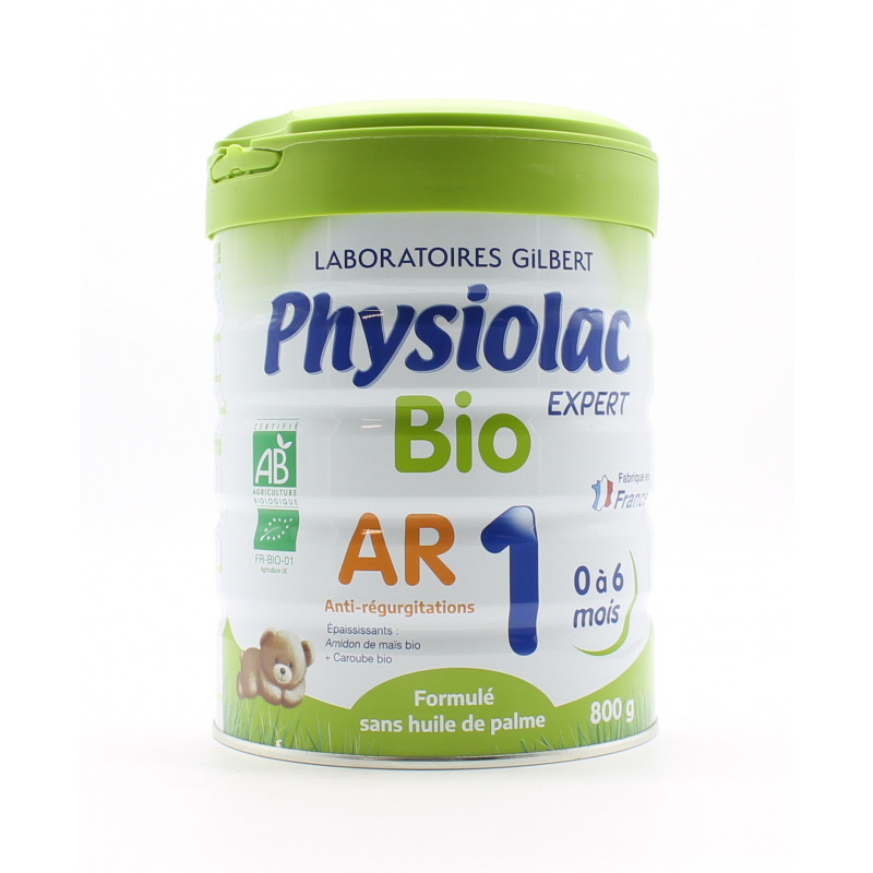 Physiolac Expert Bio AR 1 0-6mois 800g - Univers Pharmacie Physiolac Expert Bio AR 1 0-6mois 800g - Univers Pharmacie