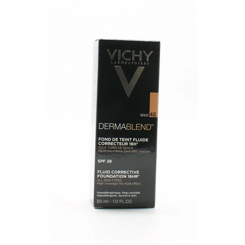 Vichy Dermablend Fond de Teint Fluide SPF28 45 Gold 30ml - Univers Pharmacie