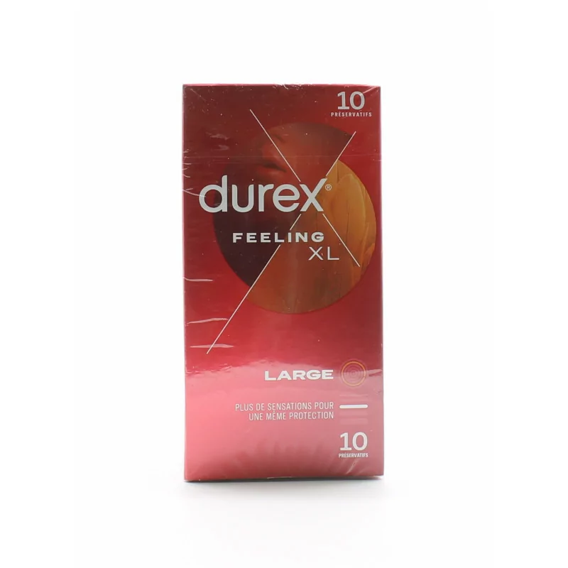 Durex Feeling XL Large 10 préservatifs - Univers Pharmacie