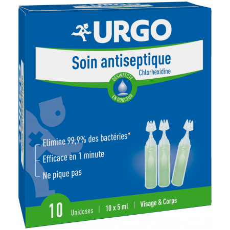 Urgo Soin Antiseptique 10 unidoses - Univers Pharmacie