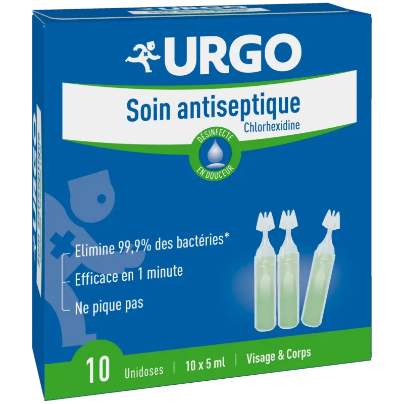 Urgo Soin Antiseptique 10 unidoses - Univers Pharmacie