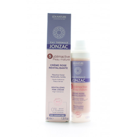 Jonzac Sublimactive Peau Mature Crème Rose Revitalisante 40ml - Univers Pharmacie