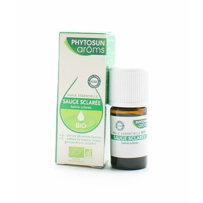 Phytosun Aroms Huile Essentielle de Sauge Sclarée Bio 5 ml - Univers Pharmacie