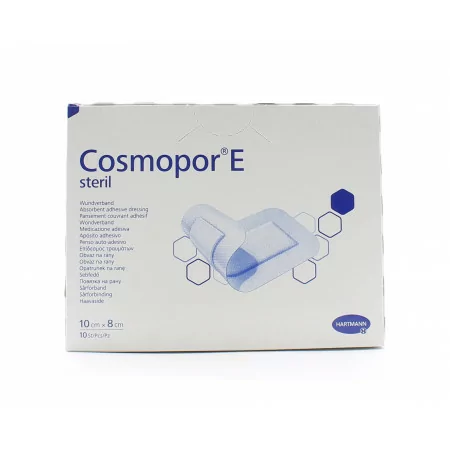 Cosmopor E Sterile Pansement Couvrant Adhésif 10cmX8cm X10 - Univers Pharmacie