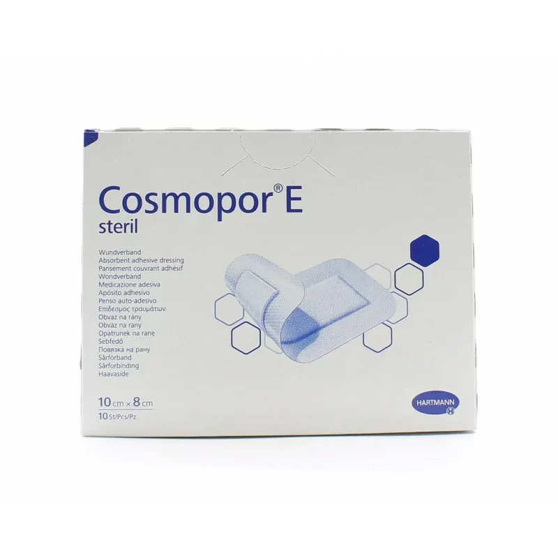 Cosmopor E Sterile Pansement Couvrant Adhésif 10cmX8cm X10 - Univers Pharmacie