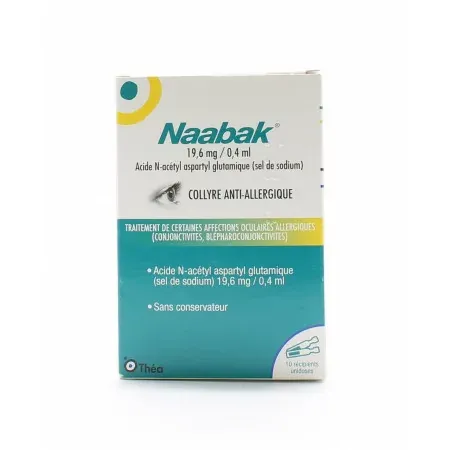 Naabak 19,6mg/0,4ml Unidoses x10 - Univers Pharmacie