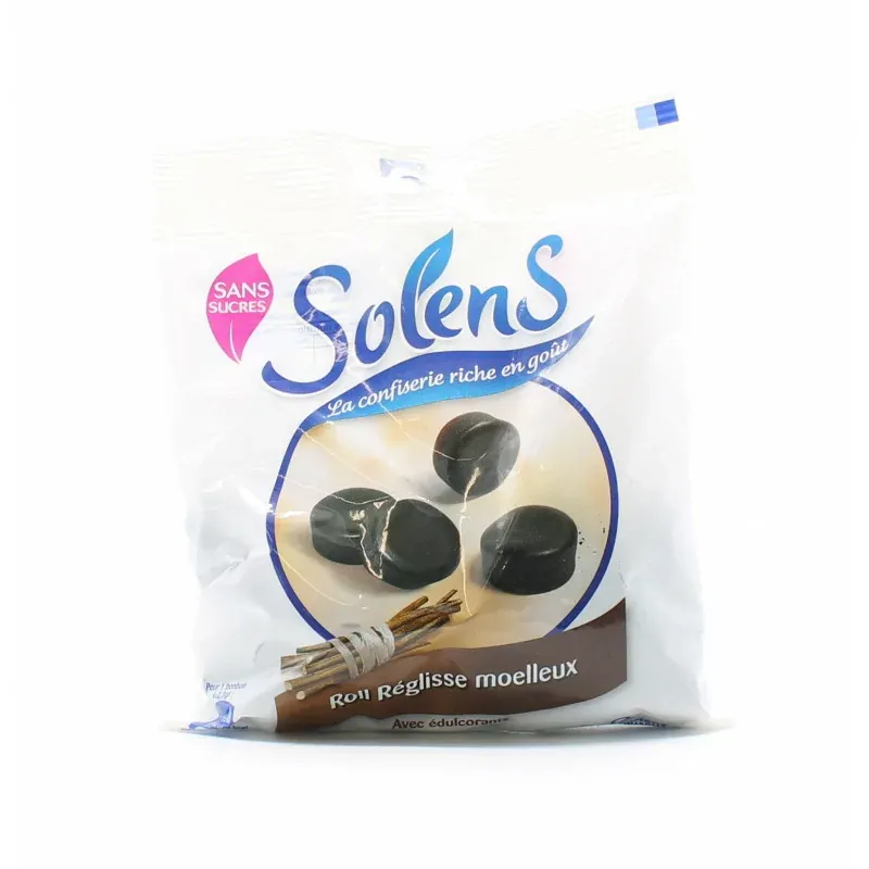 Solens Roll Réglisse Moelleux Sans Sucres 100g - Univers Pharmacie