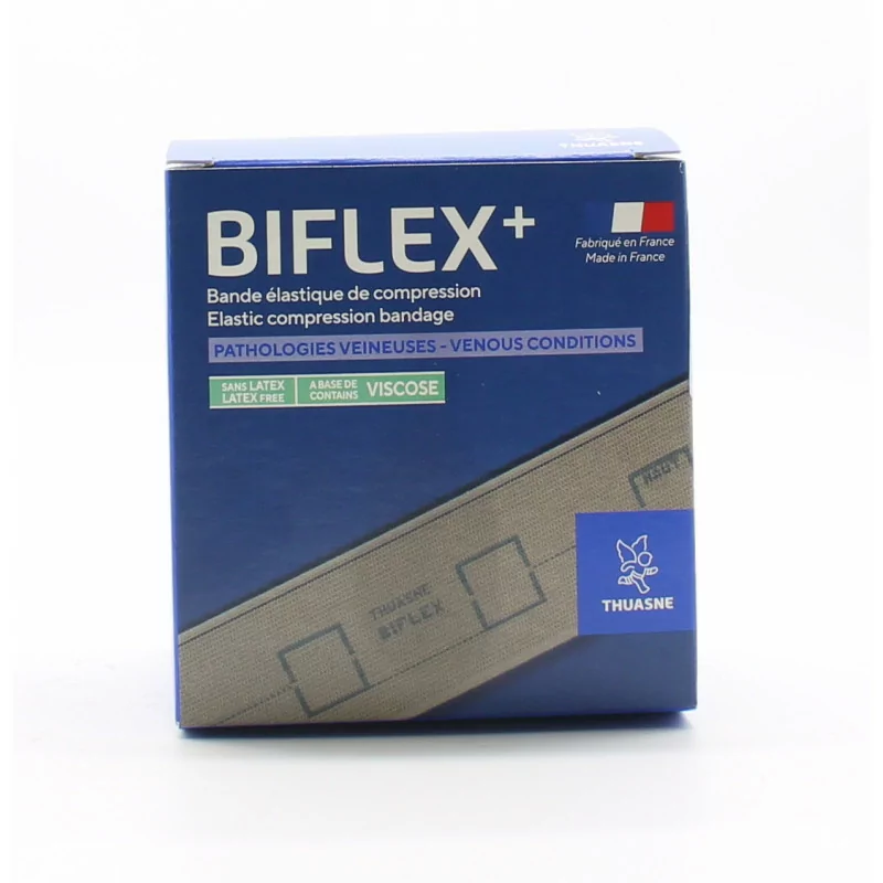 Thuasne Biflex+ Bande Elastique de Compression Etalonnée Forte 10cmX3m