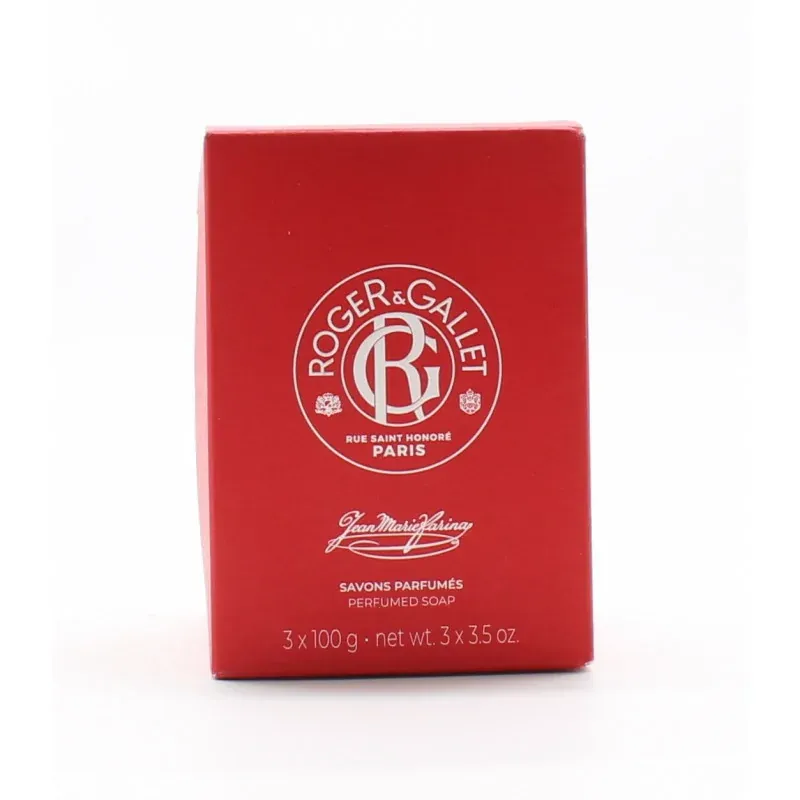 Roger&Gallet Savons Parfumés Jean Marie Farina 3X100g - Univers Pharmacie