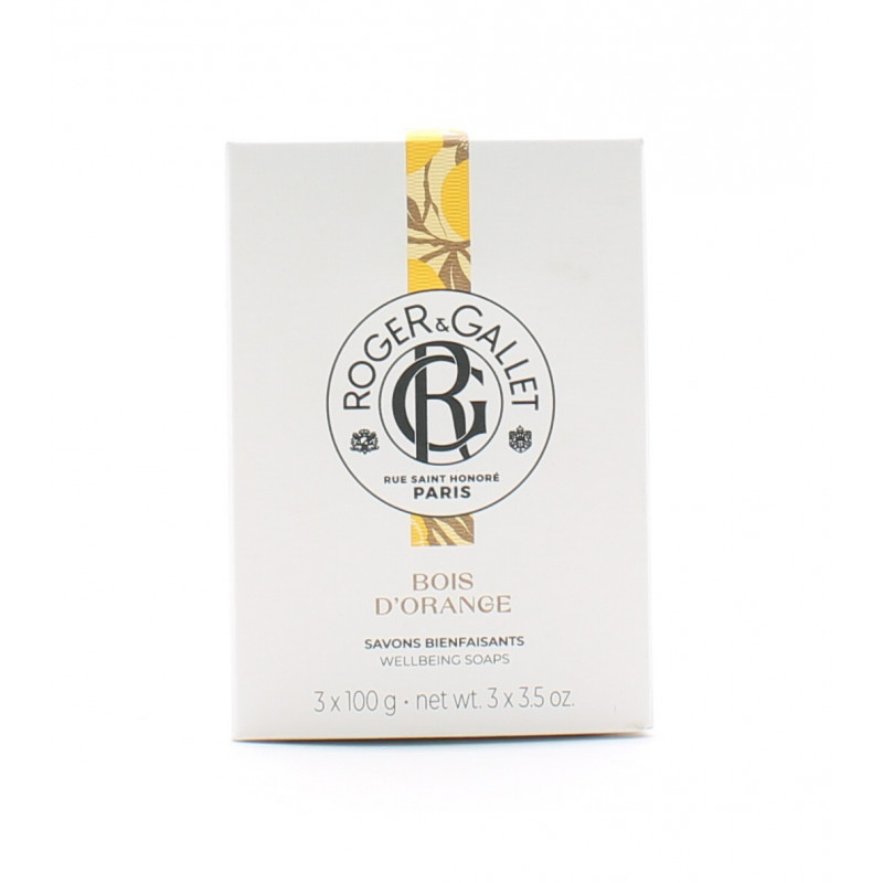 Roger&Gallet Savon Bienfaisant Bois d'Orange 3X100g - Univers Pharmacie Roger&Gallet Savon Bienfaisant Bois d'Orange 3X100g - Univers Pharmacie