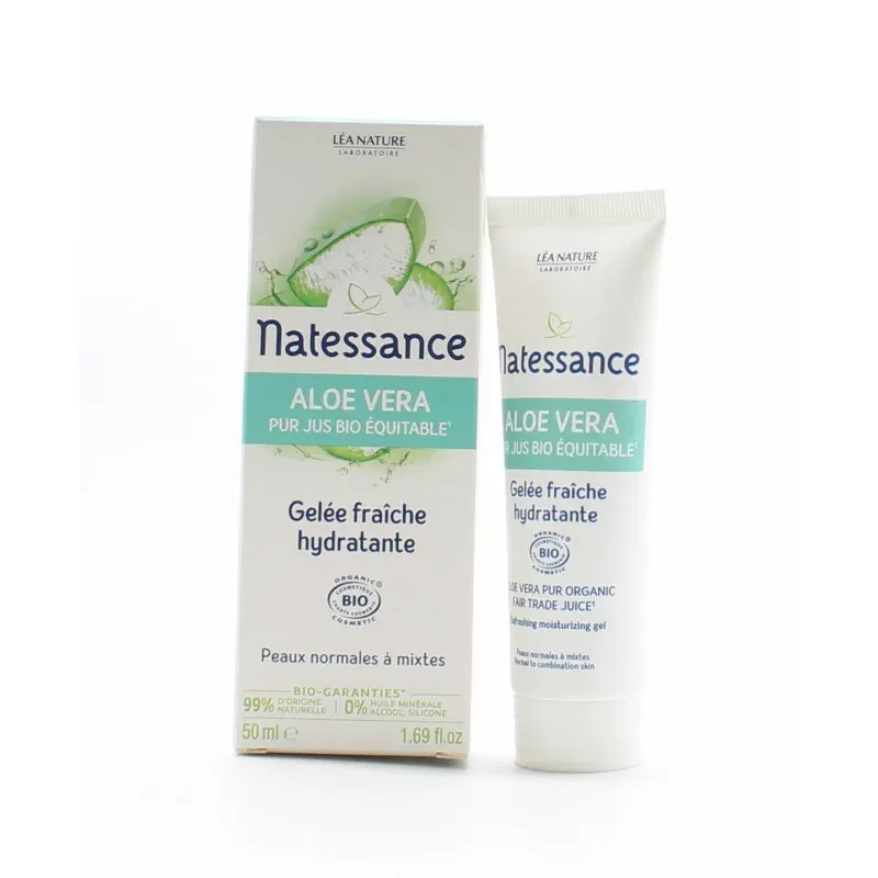 Natessance Aloe Vera Gelée Fraîche Hydratante 50ml - Univers Pharmacie