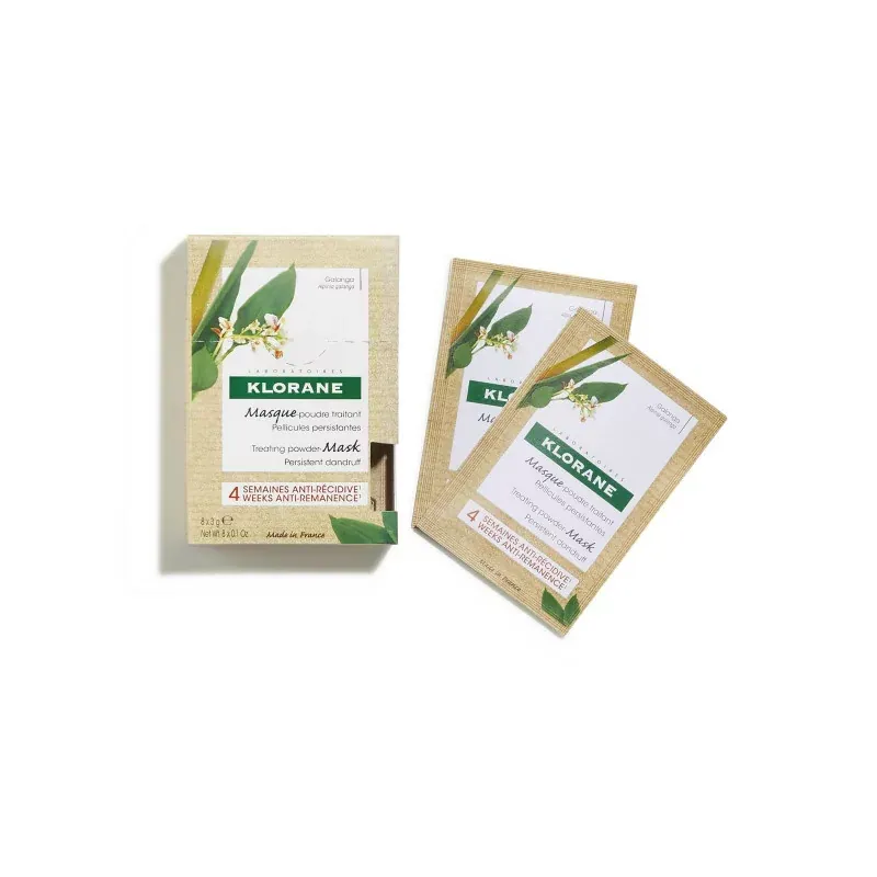 Klorane Masque Poudre Traitant Pellicules Persistantes 8X3g - Univers Pharmacie