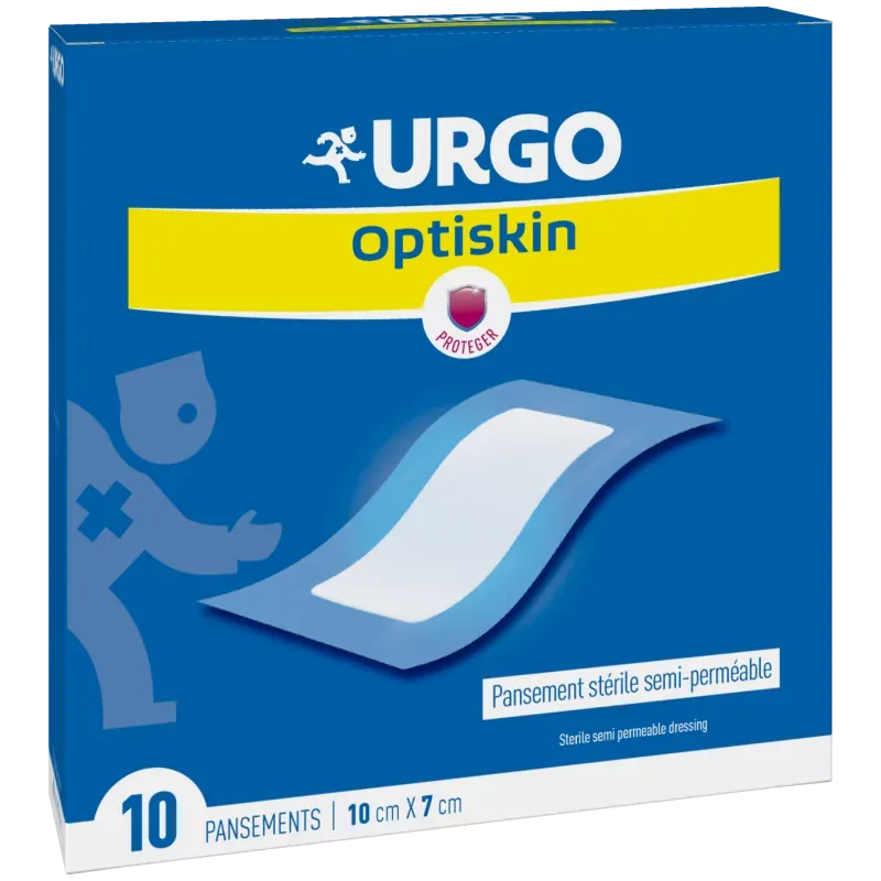 Urgo Optiskin Pansement Stérile Semi-perméable 10X7cm X10 - Univers Pharmacie