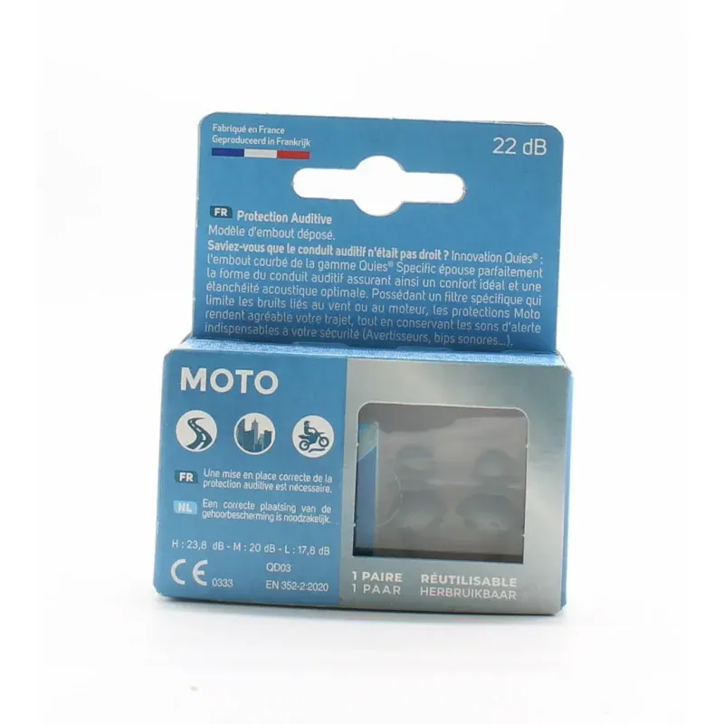 Quies Specific Moto Protections Auditives 1 paire - Univers Pharmacie
