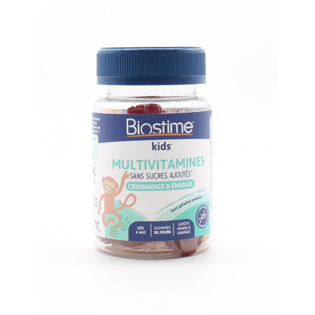 Biostime Kids Multivitamines Croissance et Energie Gummies 90g - Univers Pharmacie