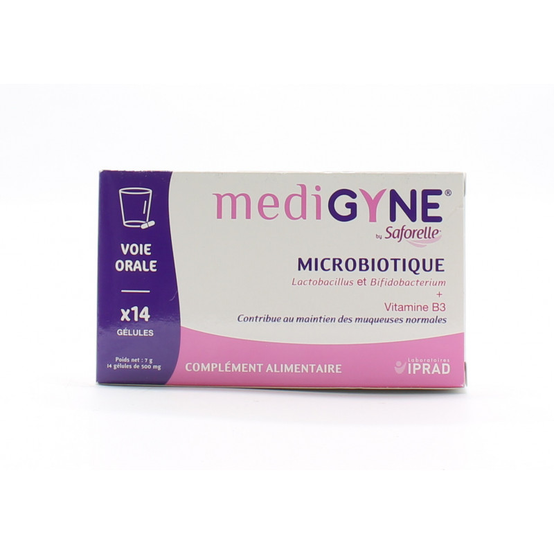 MediGyne by Saforelle Microbiotique 14 gélules - Univers Pharmacie MediGyne by Saforelle Microbiotique 14 gélules - Univers Pharmacie