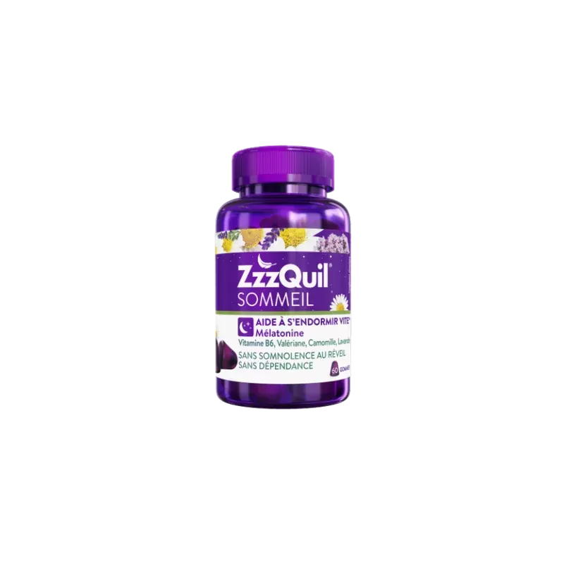 ZzzQuil Sommeil Arôme Fruits des Bois 60 gommes - Univers Pharmacie