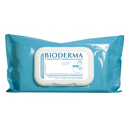 Bioderma ABCDerm H2O Lingettes Nettoyantes X60 - Univers Pharmacie