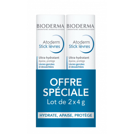 Bioderma Atoderm Stick Lèvres X2 - Univers Pharmacie