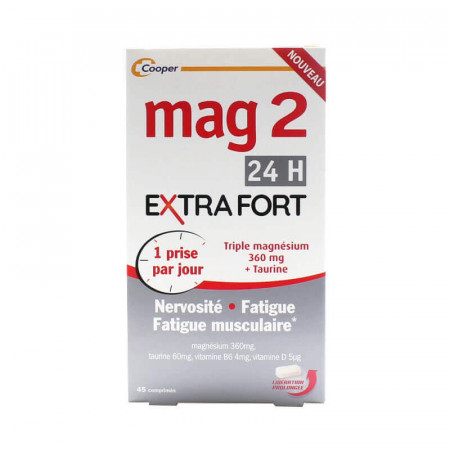 Mag2 24H Extra Fort 45 comprimés - Univers Pharmacie