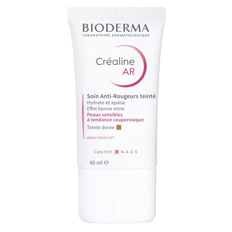 Bioderma Créaline AR Soin Anti-rougeurs Teinté Doré 40ml - Univers Pharmacie