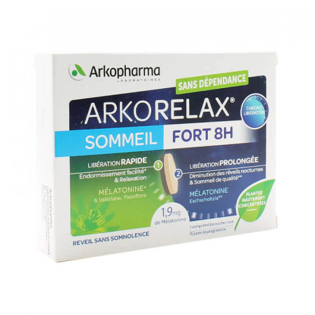 Arkorelax Sommeil Fort Arkopharma 15 comprimés - Univers Pharmacie