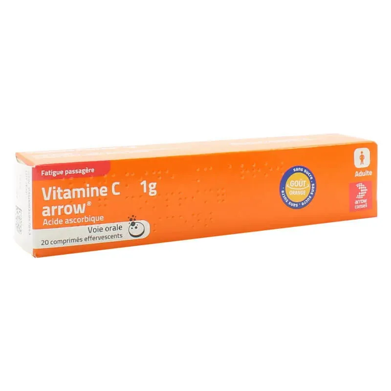 Vitamine C 1g Arrow 20 comprimés - Univers Pharmacie