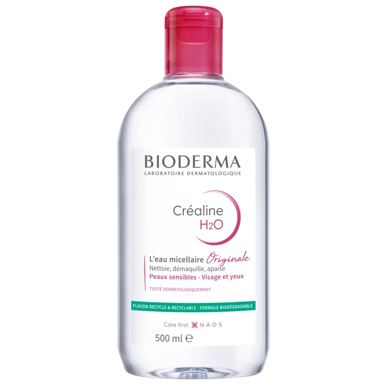 Bioderma Créaline H2O Solution Micellaire Démaquillante 500ml - Univers Pharmacie