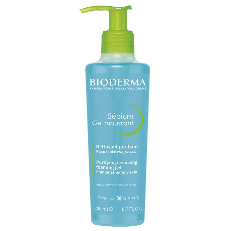 Bioderma Sébium Gel Moussant Nettoyant Purifiant 200ml - Univers Pharmacie
