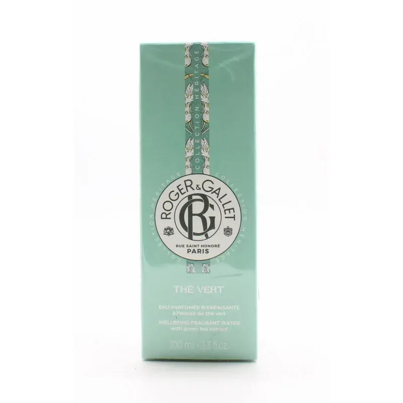 Roger&Gallet Eau Parfumée Bienfaisante Thé Vert 100ml - Univers Pharmacie