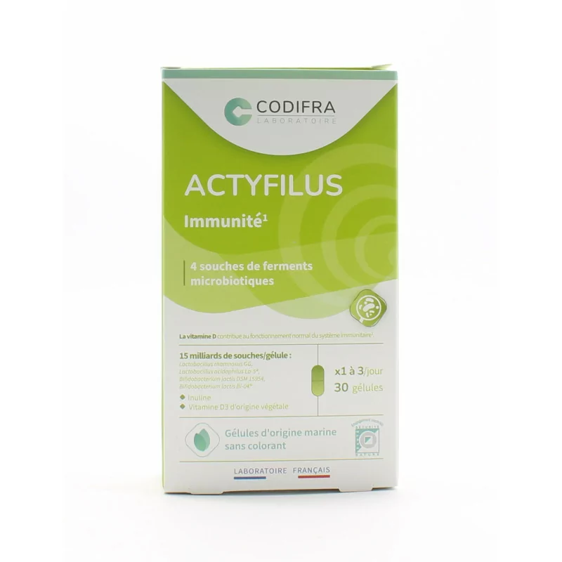 Codifra Actyfilus 30 gélules
