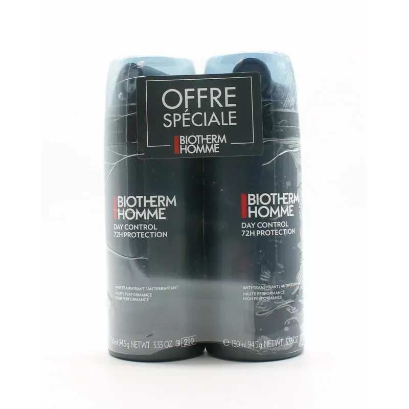 Biotherm Homme Day Control 72h Protection 2X150ml - Univers Pharmacie