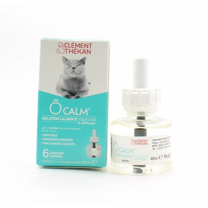 Clément Thékan ÔCalm Solution Calmante pour Chat à Diffuser 48ml - Univers Pharmacce