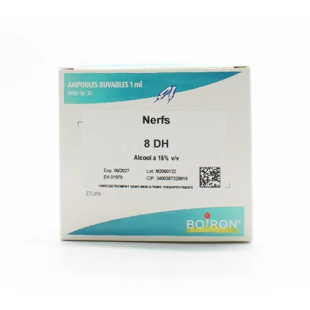 Boiron Nerfs 8DH 30 ampoules - Univers Pharmacie