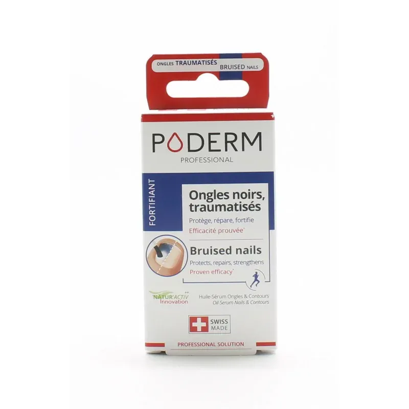 Poderm Fortifiant Sérum Ongles Noirs et Traumatisés 8ml - Univers Pharmacie