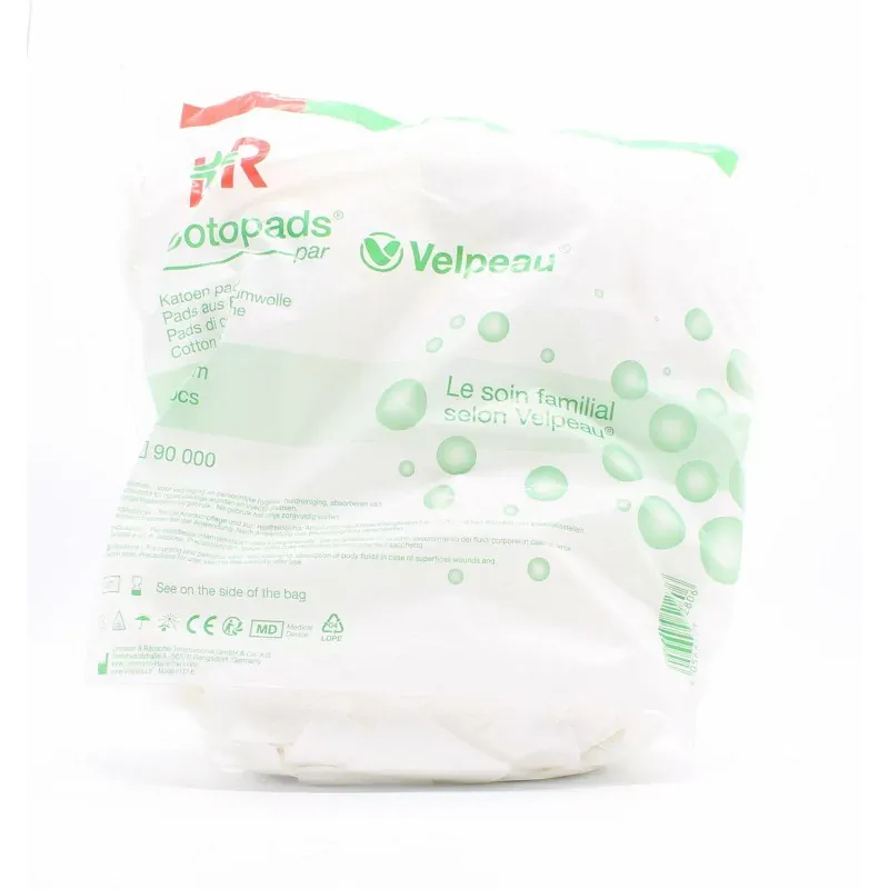 Velpeau Cotopads Carrés de Coton 5X5cm X500 - Univers Pharmacie