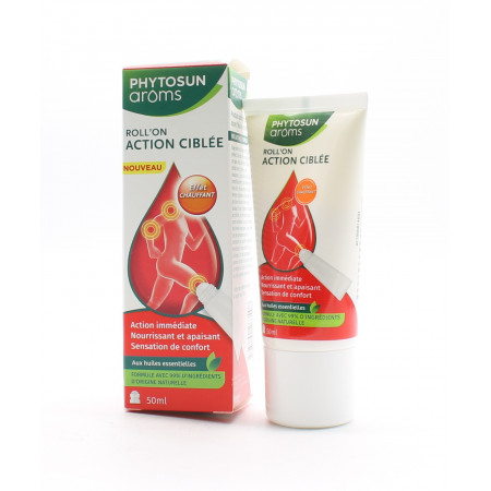 Phytosun Aroms Roll-on Ciblée Effet Chauffant 50ml - Univers Pharmacie