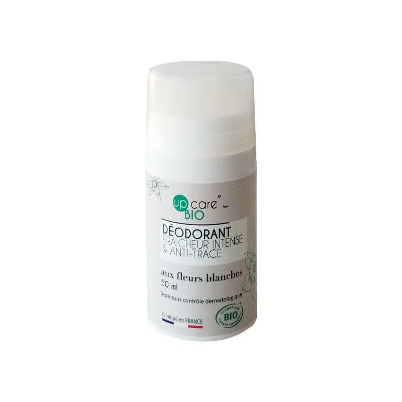 Up Care Bio Déodorant Fraîcheur Intense & Anti-trace Fleurs Blanches 50ml