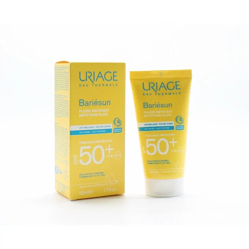 Uriage Bariésun Fluide Matifiant SPF50+ 50ml - Univers Pharmacie