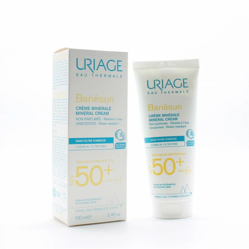 Uriage Bariésun Crème Minérale SPF50+ 100ml - Univers Pharmacie