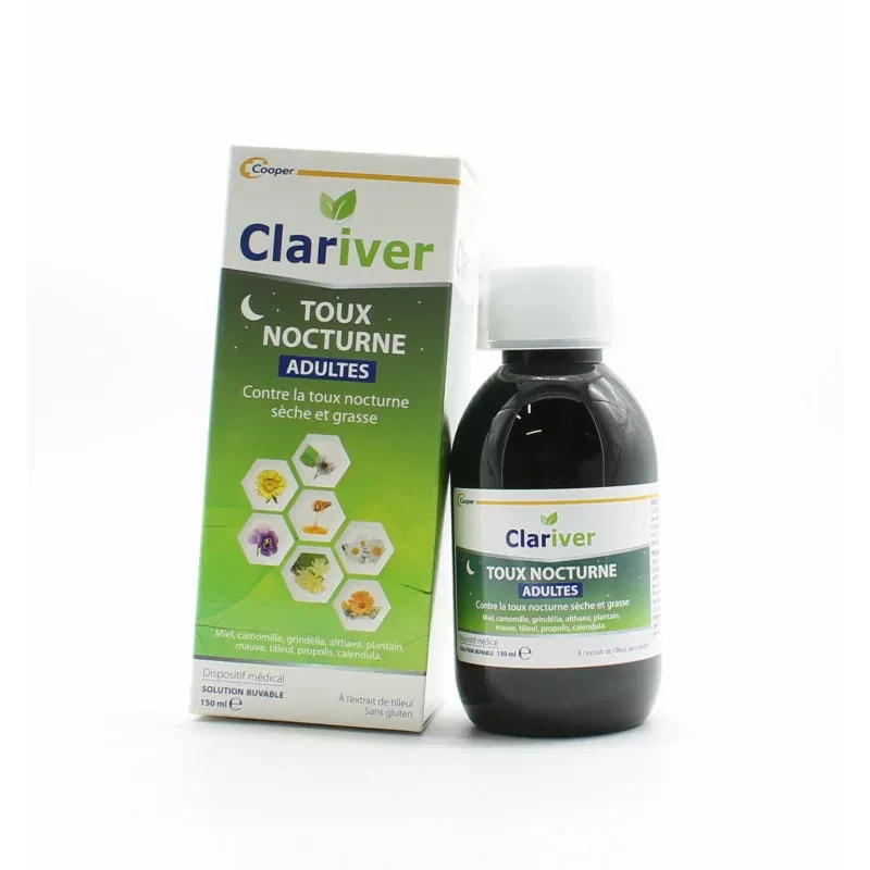 Cooper Clariver Toux Nocturne Adultes 150ml - Univers Pharmacie