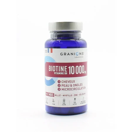 Granions Biotine 10000µg 60 comprimés - Univers Pharmacie