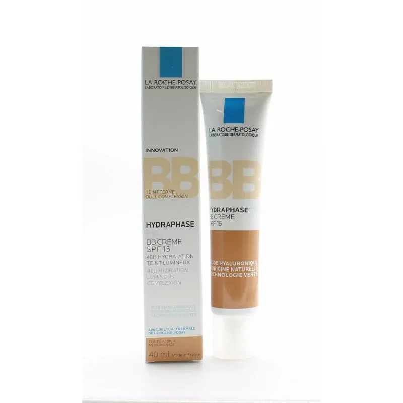 La Roche-Posay Hydraphase HA BB Crème SPF15 Medium 40ml - Univers Pharmacie