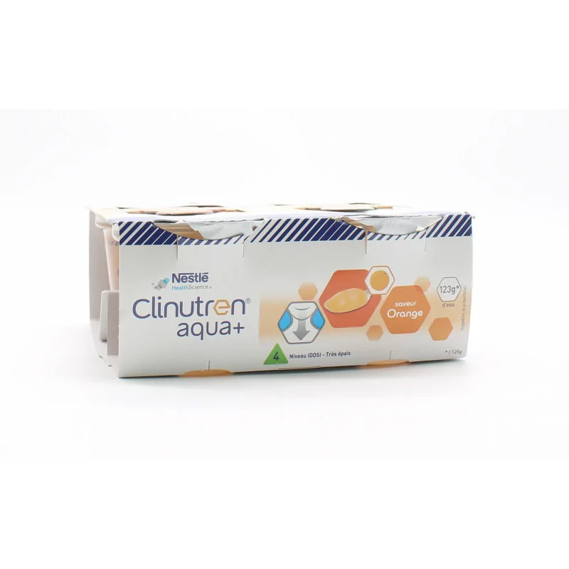 Clinutren Aqua+ Saveur Orange 4X125g - Univers Pharmacie