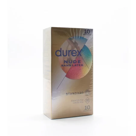 Durex Nude Sans Latex 10 préservatifs - Univers Pharmacie