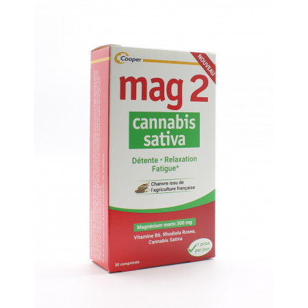 Mag 2 Cannabis Sativa 30 comprimés - Univers Pharmacie