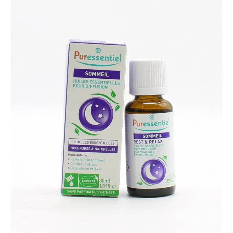Puressentiel Sommeil Huiles Essentielles pour Diffusion 30ml - Univers Pharmacie