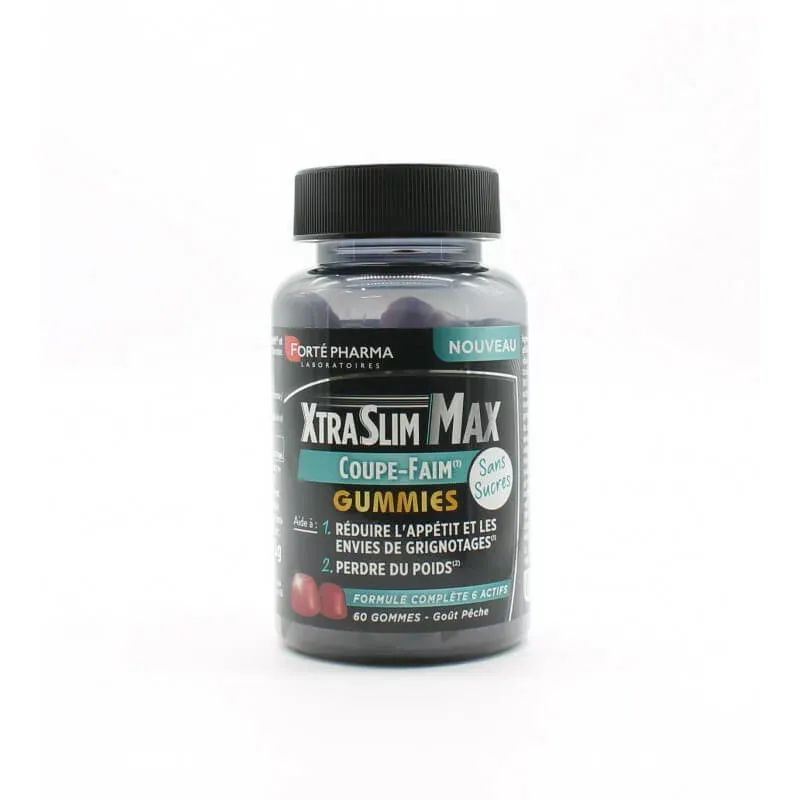 Forté Pharma XtraSlim Max Coupe-Faim Gummies 60 gommes - Univers Pharmacie