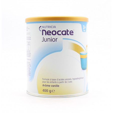Nutricia Neocate Junior 3+ans Arôme Vanille 400g - Univers Pharmacie