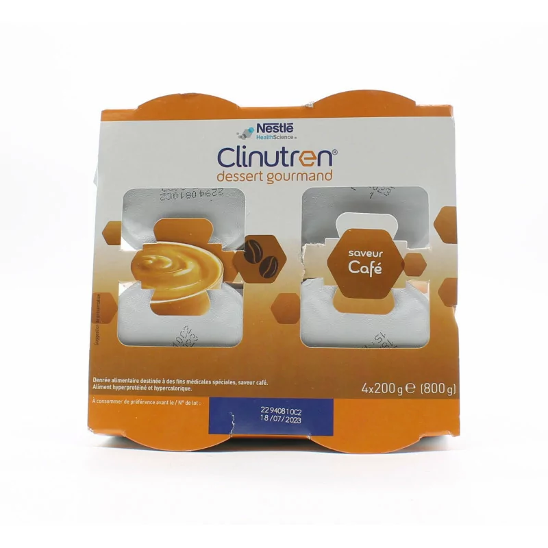 Clinutren Dessert Gourmand Saveur Café 4X200g - Univers Pharmacie